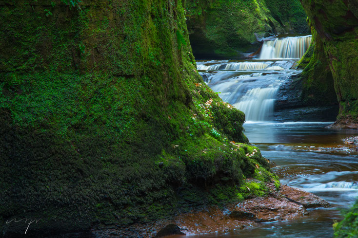 Little waterfall in devil's pulpit