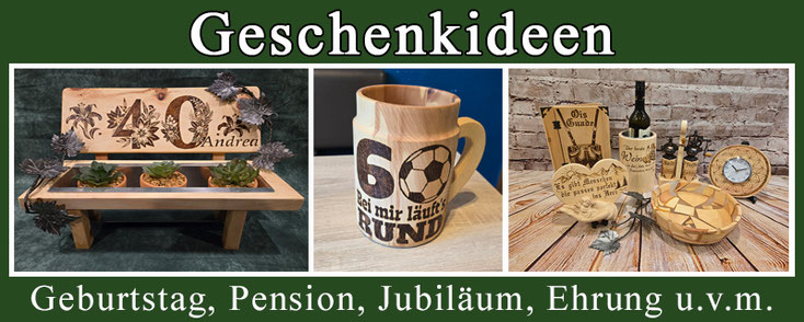 Originelle Geschenke zum Geburtstag, runden Geburtstag. Geschenke aus Zirbenholz 100% Echte Handarbeit