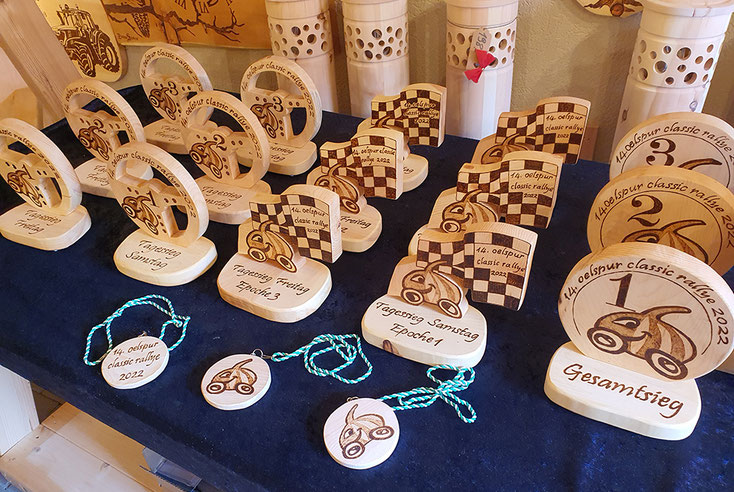 Pokale aus Holz, Zirbenpokale, Pokale, Siegerehrung,
