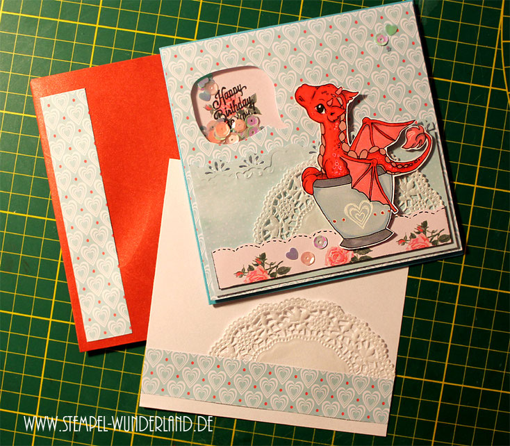 Digi Stamps Drache Digitaler Stempel Dragon scrapbooking Karte handgemacht von www.stempel-wunderland.de