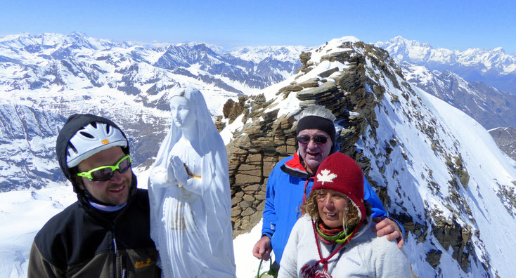 Un peu fatigué, mais avec le sourire au sommet