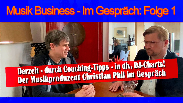 Christian Phill bekommt seit ein paar Jahren von mir Insider Musikproduktions-Tipps. Diese hat er so gut umgesetzt, dass er inzwischen mehrere Titel in diversen Dance- & DJ-Charts platzieren konnte! Erfahre mehr im ausführlichen Video-Interview...