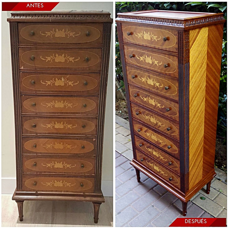 Restauración de sinfonier estilo Luis XVI. Mediados del S. XX