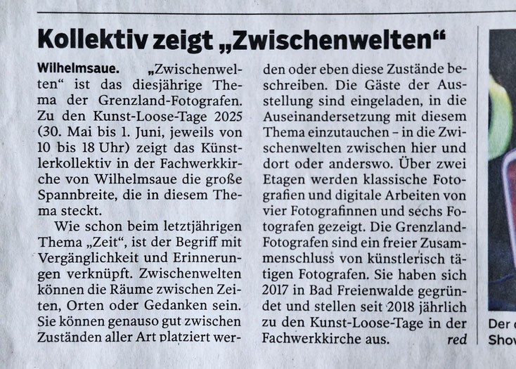 Märkische Oderzeitung, 24.05.2025