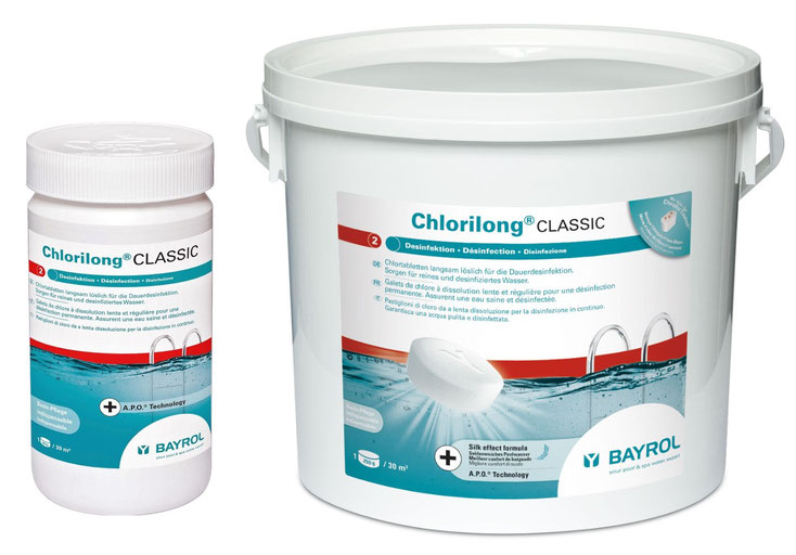 Bayrol Chlorilong classic Chlor Tabletten 07124 07126 Poolchemie Wasserpflege