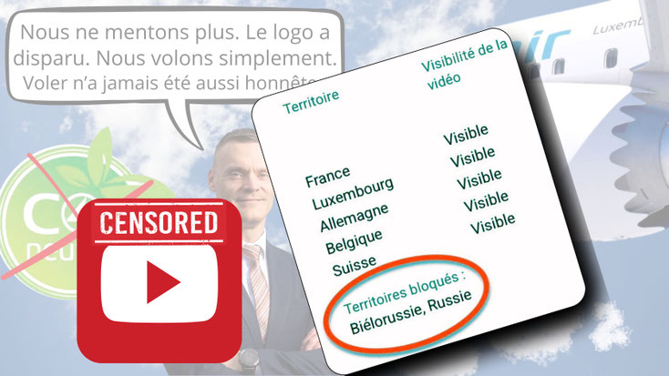 La censure au premier plan, la satire en arrière-plan.