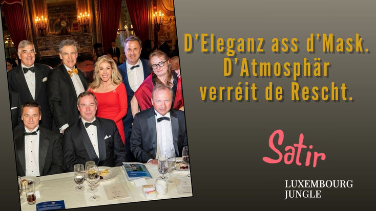 En Foto mam Grand-Duc, mam Lëtzebuerger Finanzminister, mam Ausseminister, mat der US-Ambassadrice zu Lëtzebuerg an aneren. Si poséieren am Metropolitan Club New York zu New York.