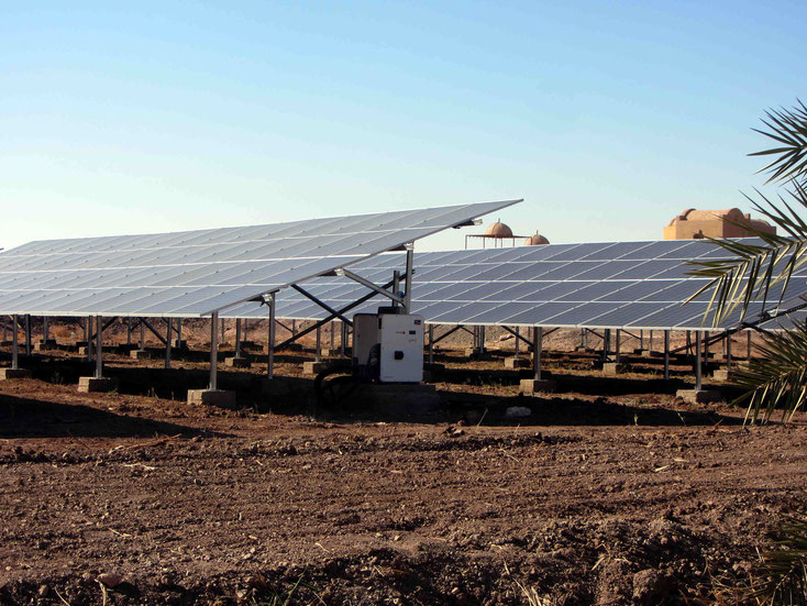 Grid connected PV-System 165 kWp, El Dakhla Egypt in cooperation with WEM and solar23