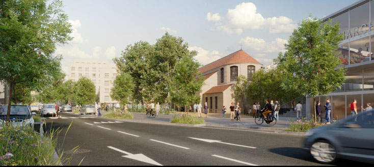 Le projet coeur de ville de Sèvres 2023 fait disparaitre la passerelle