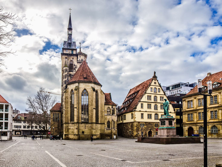 Stiftskirche in der Stuttgarter Innenstadt, Privatdetektive und Wirtschaftsdetektive der Kurtz Detektei Stuttgart