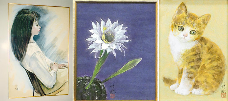 石永皓一郎画伯パステル画