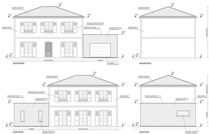 permis avant-projet extension sauternes 33210 gironde 33