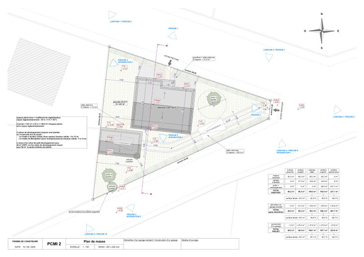 permis de construire déclaration préalable garage pessac gironde 33600