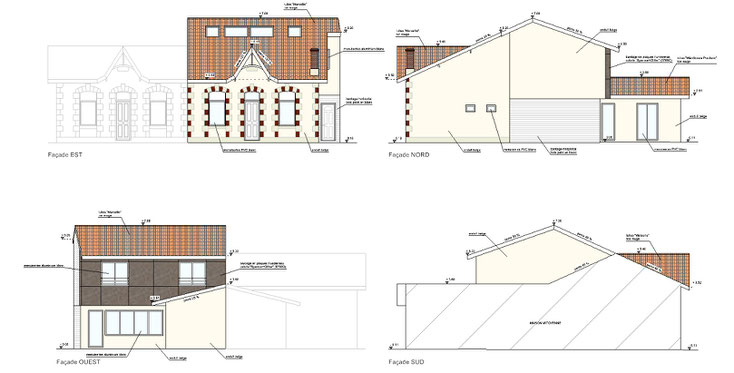 permis de construire surélévation 33700 MERIGNAC