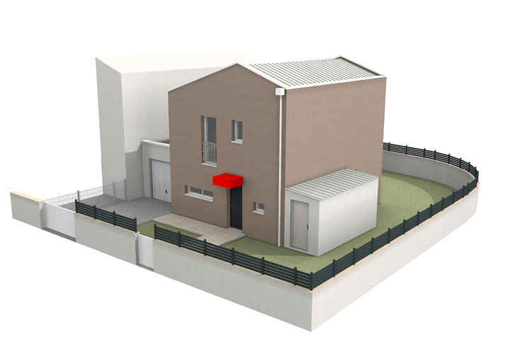 permis de construire avant projet déclaration préalable extension garage maison 33700 Mérignac