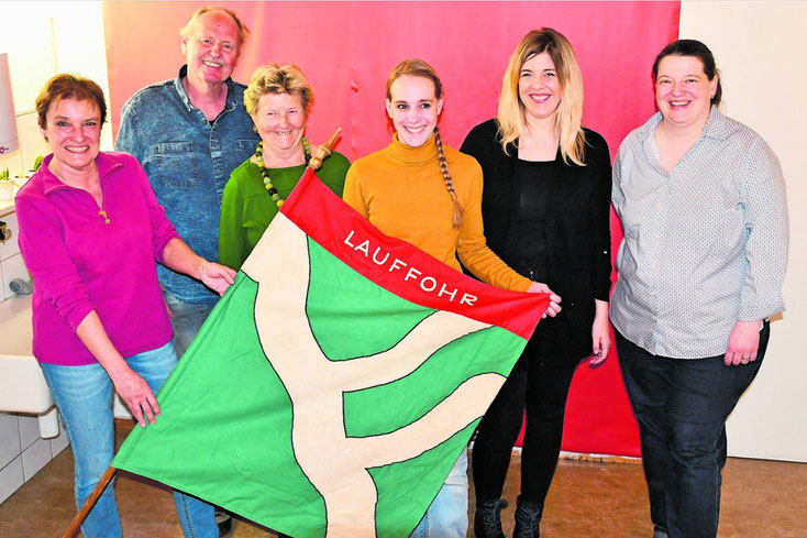 OK der Jubiläumsfeier (v. l.): Annemarie Brack (Landfrauen Lauffohr), Bruno Schuler, Lilly Keller (Landfrauen Lauffohr), Mavi Jost (Quartierverein Lauffohr), Cornelija Knezevic (Quartierverein Lauffohr) und Regula Zwicky (Musikgesellschaft Lauffohr)