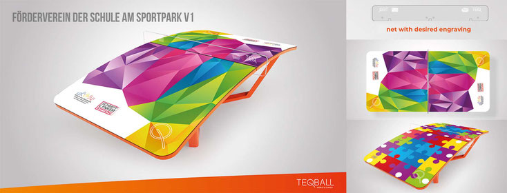 Teqball tables with customized design - get a free design now