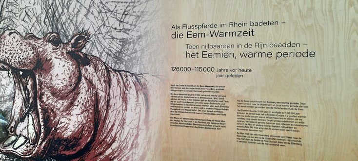Die Ausstellung des Geoparks Ruhrgebiet führt durch die unterschiedlichen Erdzeitalter und heutigen Gesteinsformationen, vom Urkontinent zu den größten Lebewesen der Vorgeschichte