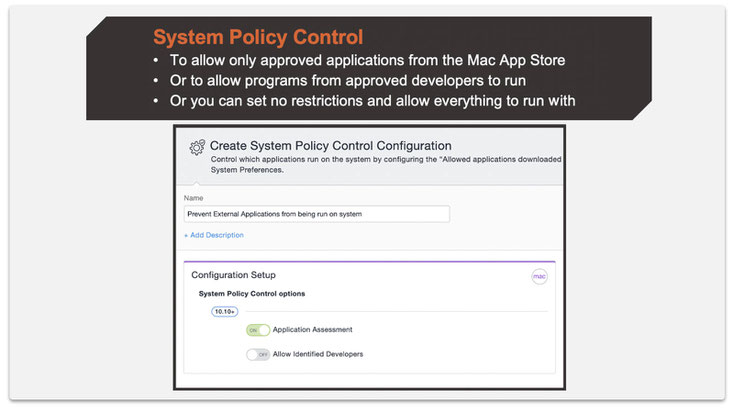 Step 1: Create a System Policy Control Configuration