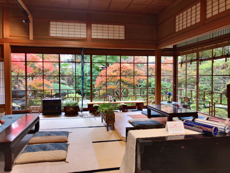磁叟庵 カフェからの眺め