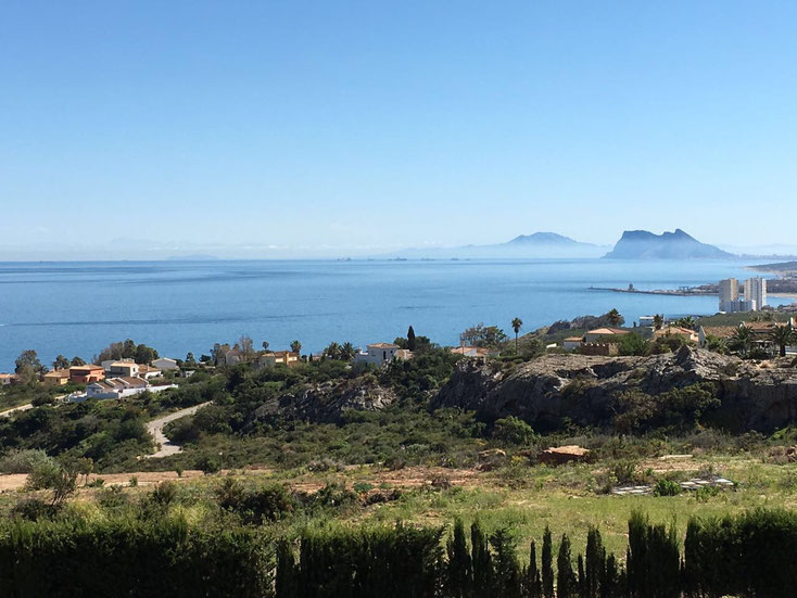 Blick auf Gibraltar und Afrika