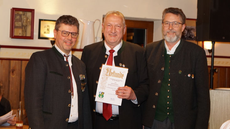 Ehrung des BSSG Johann Wiesmaier