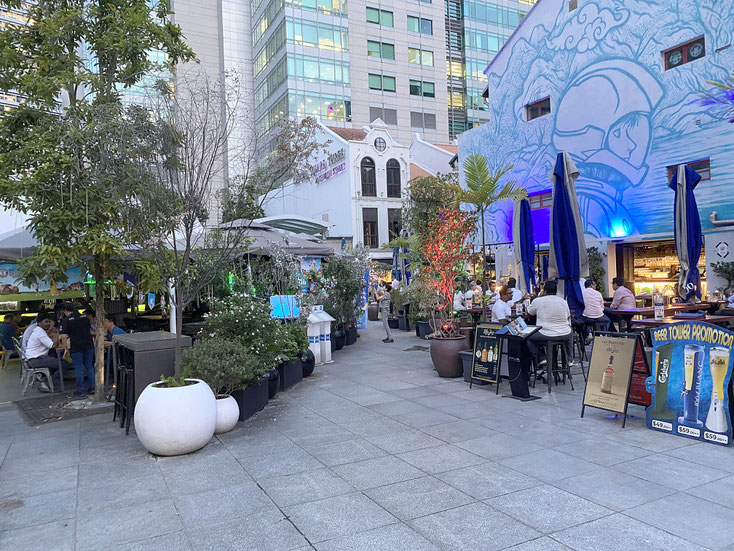 Restaurants und Cafes in der Pekin Street