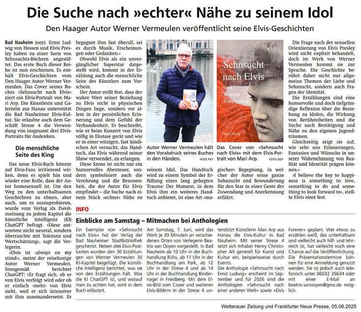 Wetterauer Zeitung und Frankfurter Neue Presse, 05.06.2025, Text: Beatrix van Ooyen