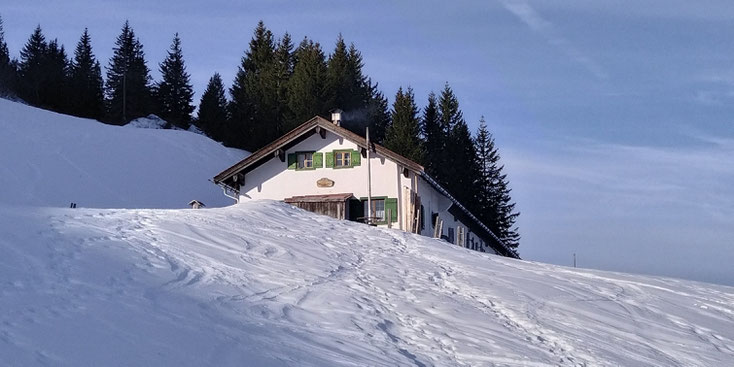 Die Setzbergalm im Winter