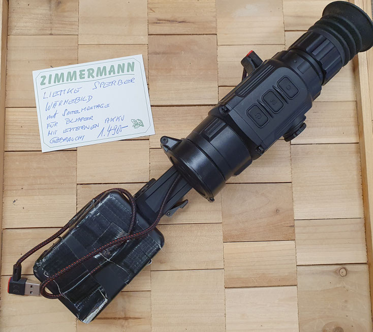 Liemke Sperber Wärmebildzielfernrohr mit Montage für Blaser