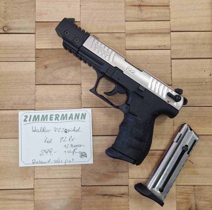 Walther P22Q Nickel Kal. .22lr Pistole gebaucht kaufen