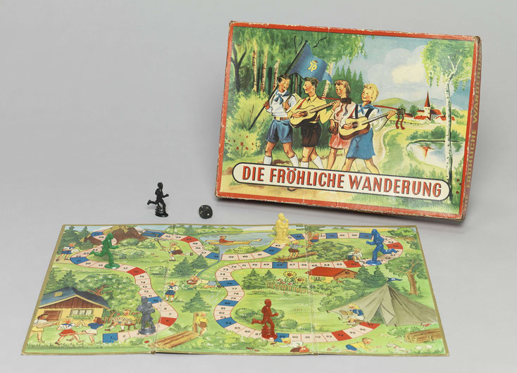 Gesellschaftsspiel "Die fröhliche Wanderung" aus dem Jahr 1952 (?)