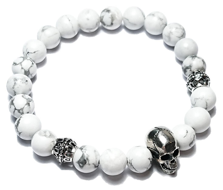 BEHERO Skull (weiß) Armband