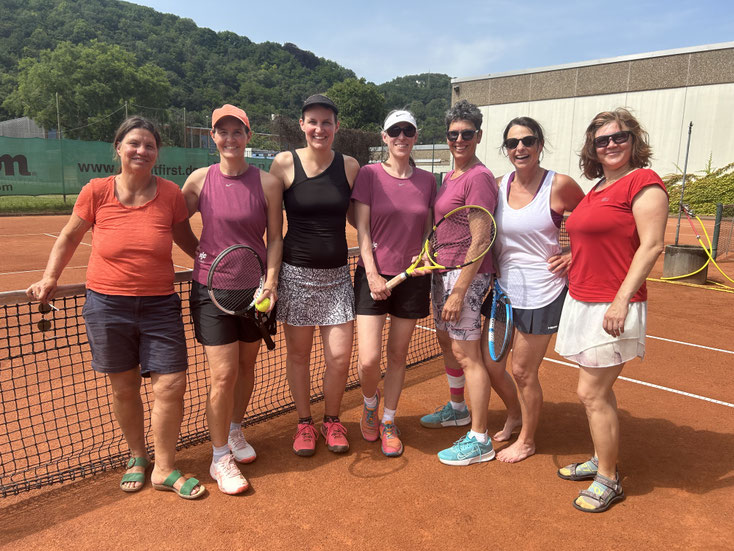 Susanne, Maren, Hanne, Christina, Clau(dia), Anke und Irina
