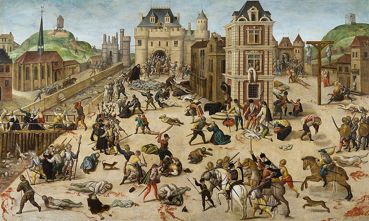 Le massacre de la saint-Barthélémy: plus de 10 000 protestants ont été tués. Babylone le grande est ivre du sang des saints.