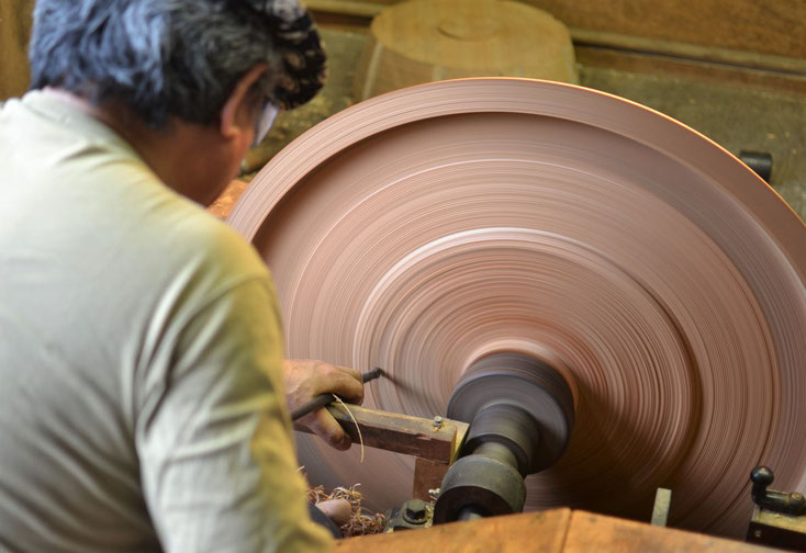 Shaping the bowl using a stick plane