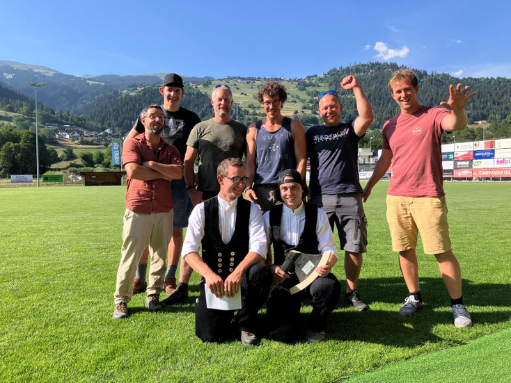 Team 2026: Cyrill Näf, Niculin Lombriser, Andrea Rüedi, Lars Devonas, Jann Tscharner, Philipp Kobler, Nino Kunfermann, Reto Joos (auf dem Bild fehlt: Andrea Werthan-Reich)