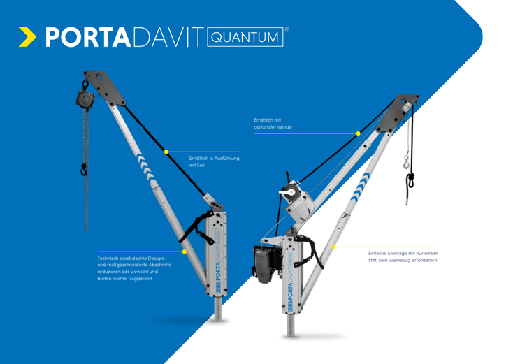 Reid-Lifting Porta Davit Quantrum Davitarmsystem