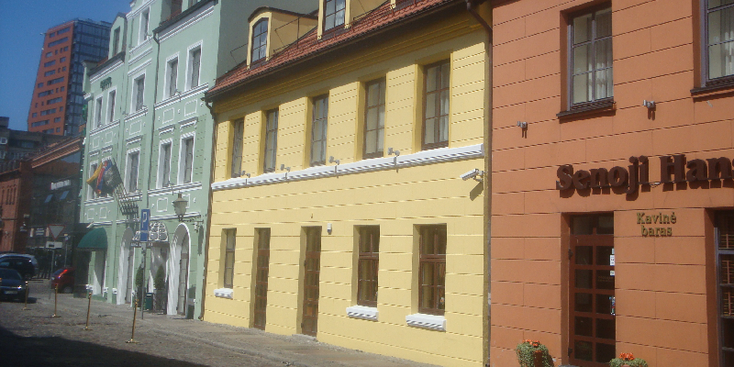 Klaipeda-Memel-koopmanshuizen-vakman-huizen-kleur-Litouwen