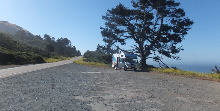 Wildkamperen-Big-Sur-Highway-1-Californië-Verenigde-Staten