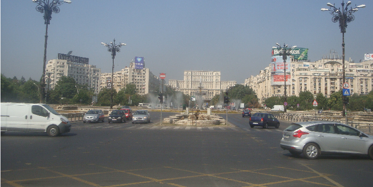 Unirii-boulevard-paleis-Boekarest-Roemenië