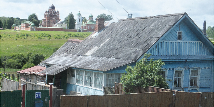 Soezdal-Suzdal-blauwe-houten-huis-Gouden-Ring-Rusland