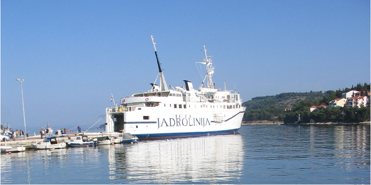 Korcula-veerboot-Jadrolinija-Vela-Luka-Kroatië