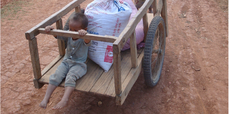 Kinderen-kar-Laos