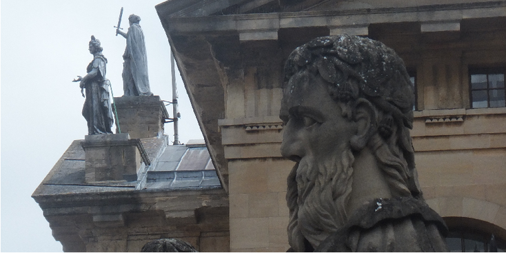 Oxford-beelden-steen-universiteit-Engeland