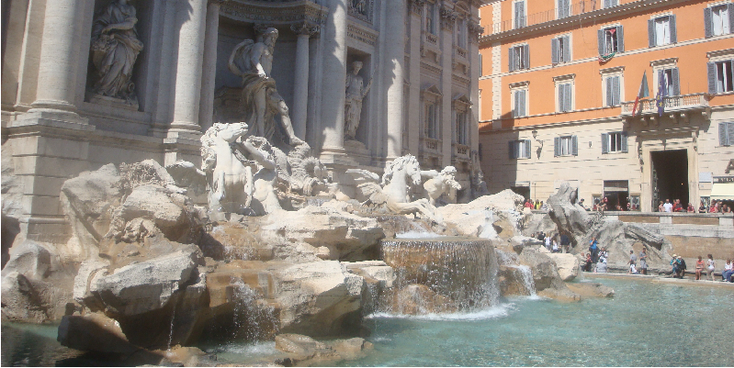 Fontana-di-Trevi-fontein-beelden-Rome-Italië