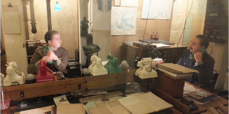Cabinet-War-Rooms-Winston-Churchill-ondergronds-oorlog-kabinet-WW2-bunker-Londen-Engeland