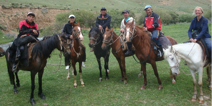 Kilenche-paarden-Kirgizië
