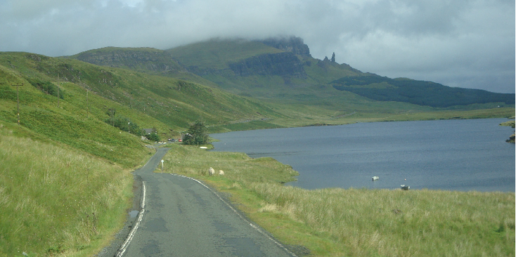 Old-Mann-of-Storr-Isle-of-Mull-rots-kaap-Schotland