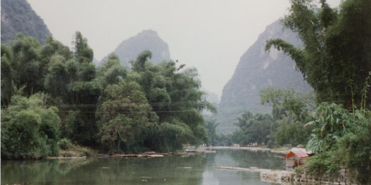 Yangshao-karst-gebergte-Chinese-kalender-China-rivier
